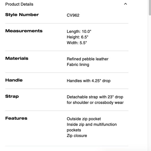 New with tags, hard-to-find Coach MAPLE Rowan - Picture 8 of 8